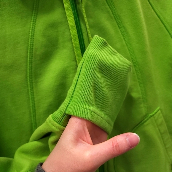 Athleta Yoga Lime Green Zip Up Jacket - Picture 10 of 13